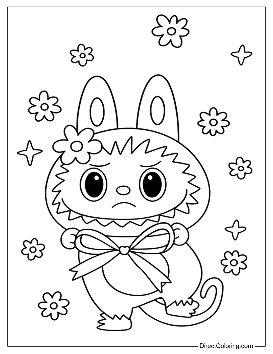 Lovely Labubu Coloring Page
